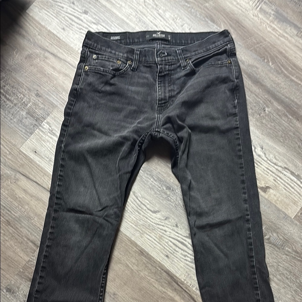 Hollister Black Slim Straight Epic Flex Jeans